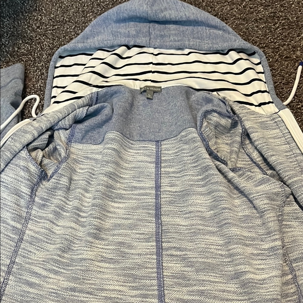 Talbots Blue Hooded Sweater
